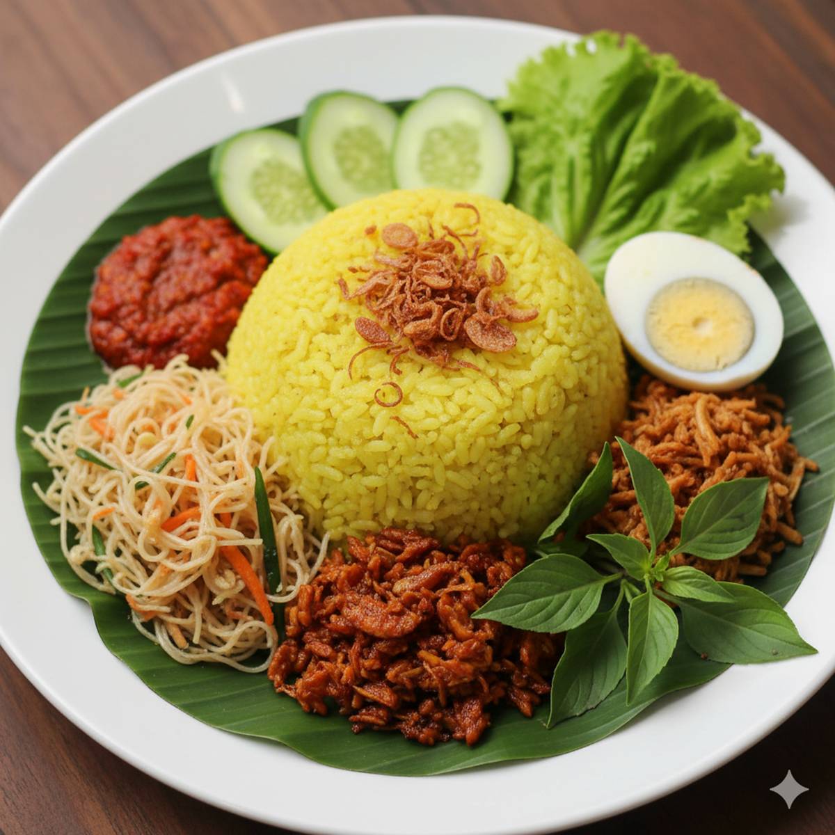 Ilustrasi nasi kuning (Pixabay/u_309d9livvh)