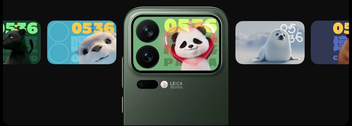 Magic Back Screen pada Xiaomi 17 Pro juga menampilkan notifikasi, jam, hingga informasi status pesan masuk