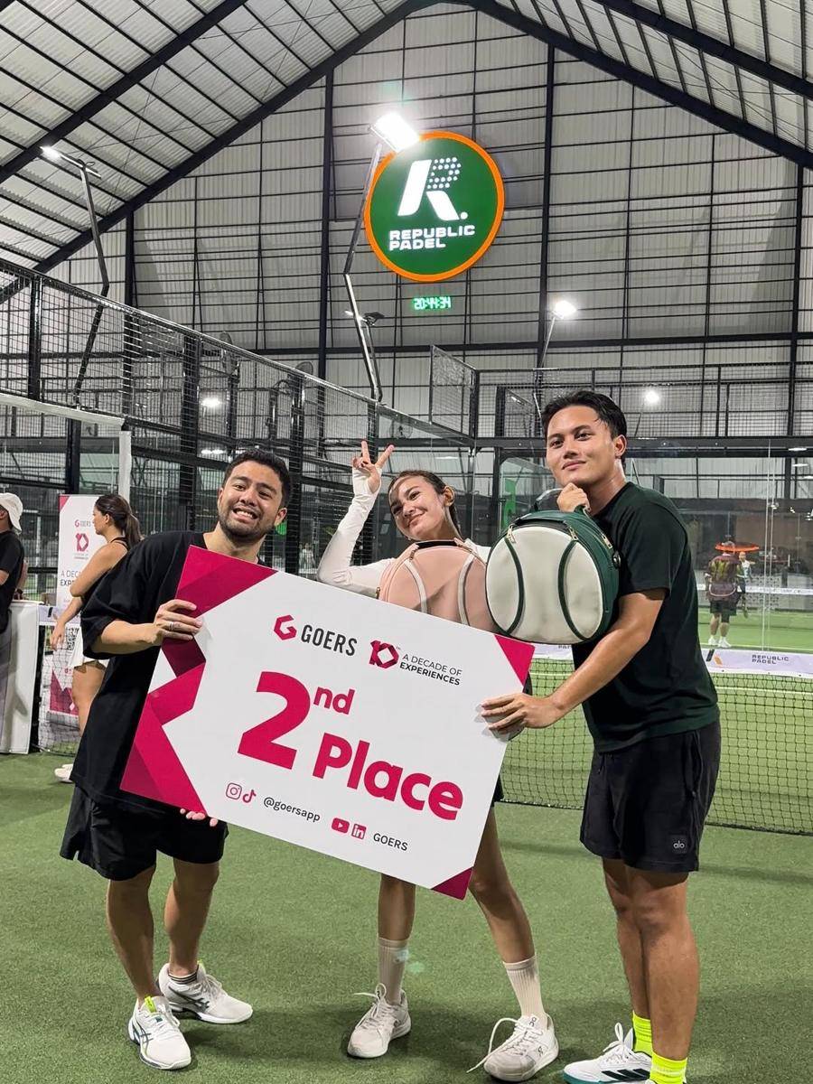 Rizky Febian dan Mahalini juara 2 padel