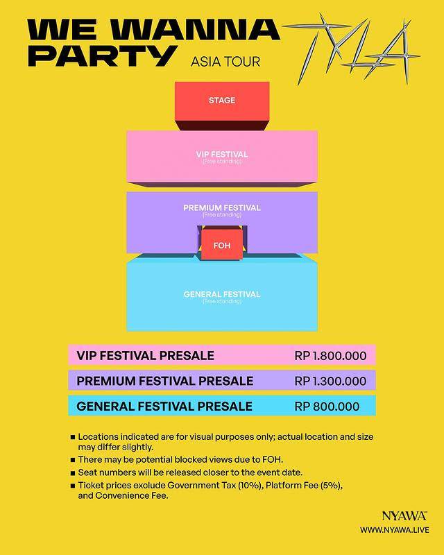 harga tiket konser Tyla “We Wanna Party” di Indonesia 2025 dan cara belinya
