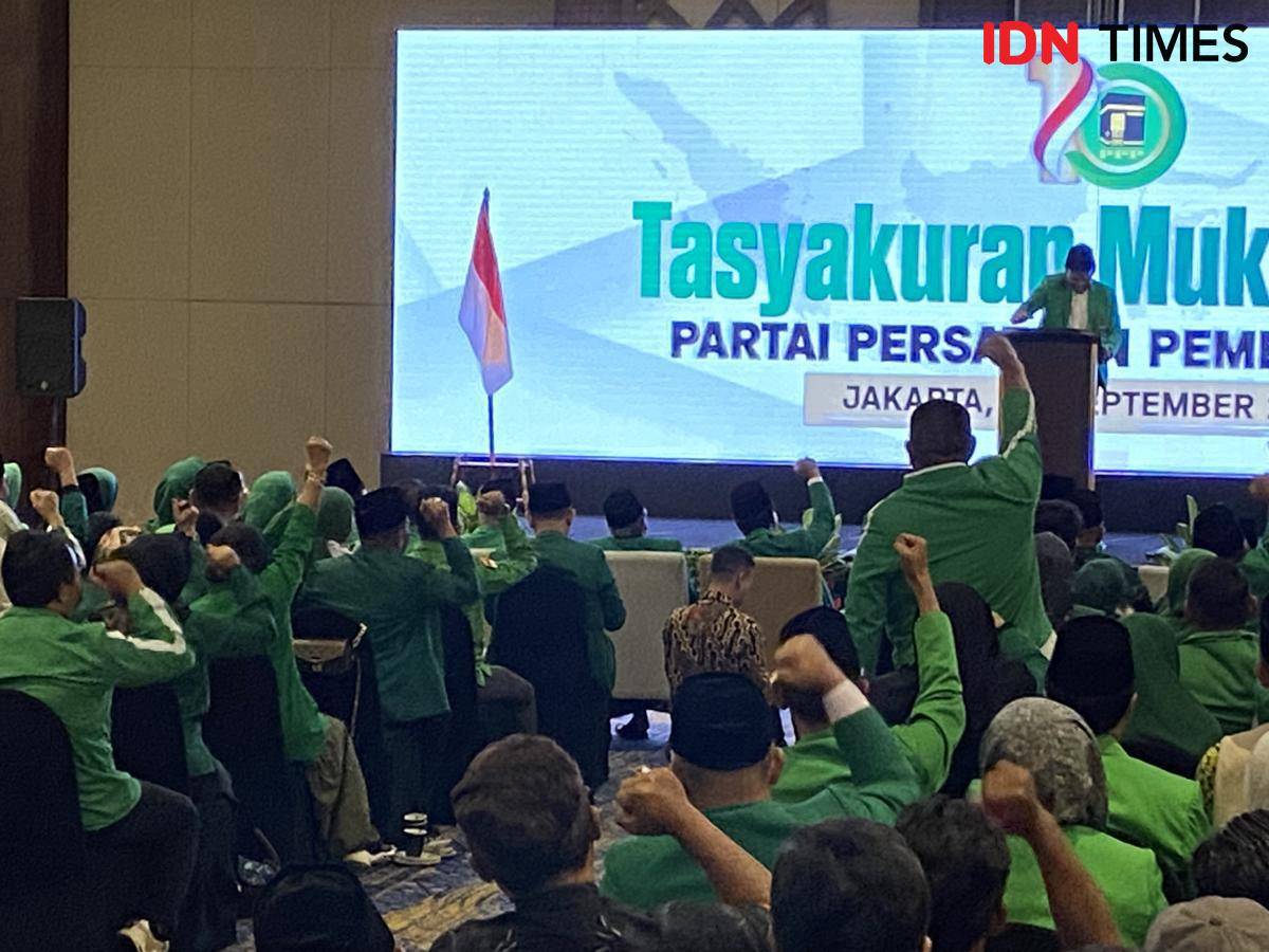 Tasyakuran Agus Suparmanto terpilih menjadi Ketua Umum PPP di Discovery Hotel, Ancol, Jakarta Utara, Minggu (28/9/2025).
