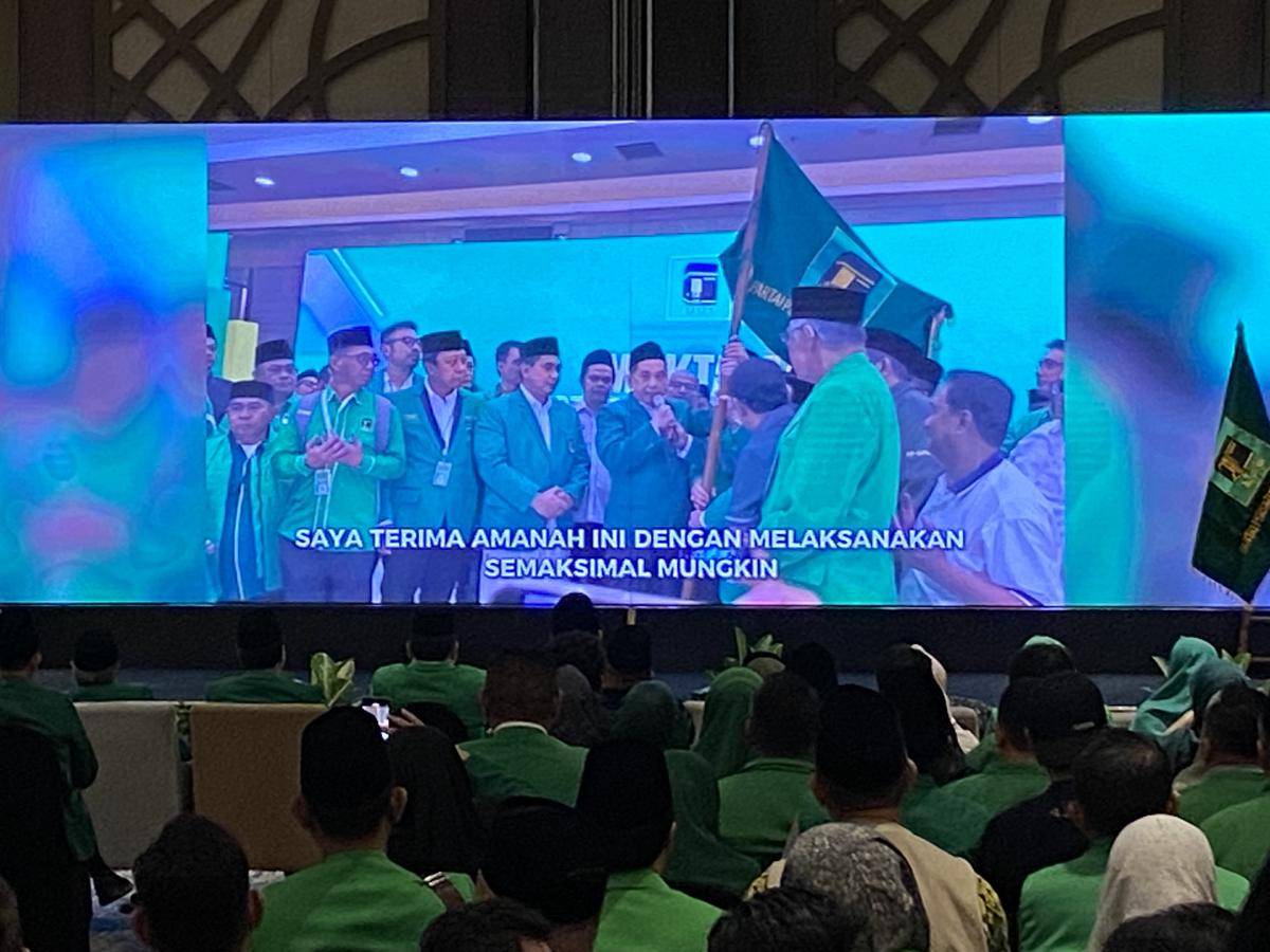 Sidang Paripurna Partai Persatuan Pembangunan (PPP) menyatakan Agus Suparmanto terpilih sebagai Ketua Umum. (IDN Times/Irfan Fathurohman)