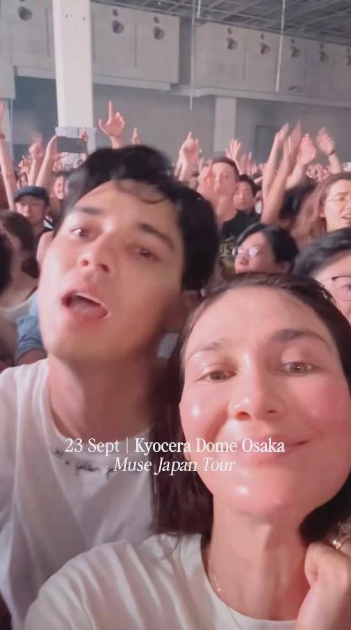 Luna Maya dan Maxime Nonton Konser MUSE (Instagram.com/lunamaya)