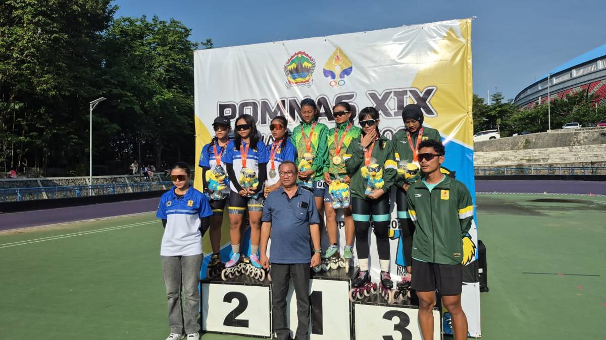 Mahasiswi UPNVY Sabet 3 Medali Cabor Sepatu Roda di POMNAS XIX