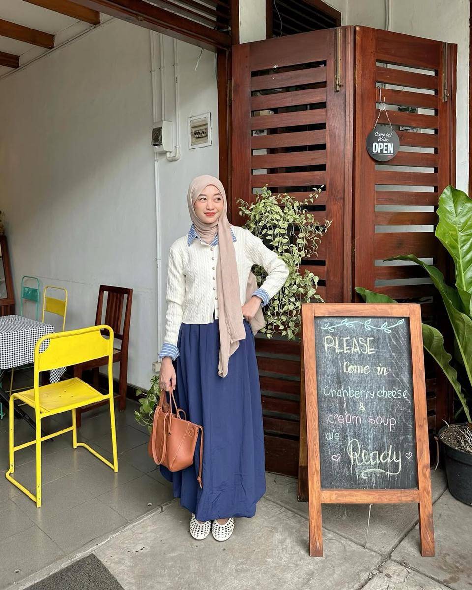 potret OOTD cafe hopping ala Nabilayua