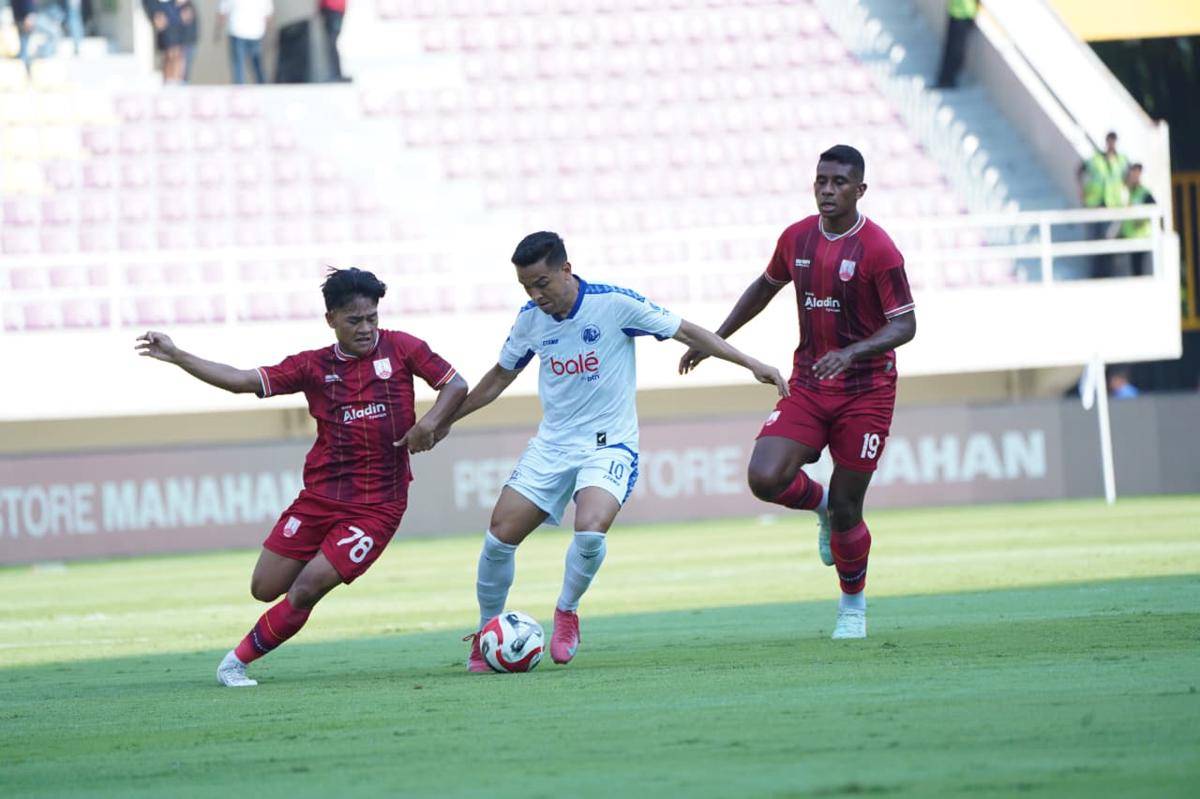 Laga Arema FC Vs Persis Solo di Stadion Manahan. (Dok. Media Officer Arema FC)