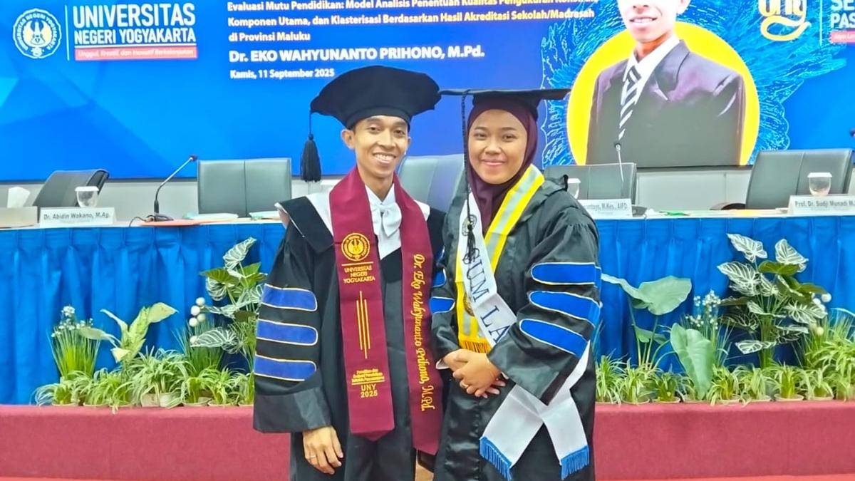 Cerita Pasutri Mahasiswa Program Doktor UNY, Lulus S3 Barengan