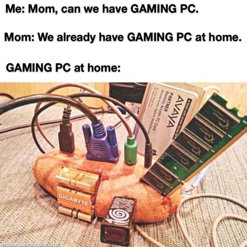 meme kocak PC gaming 