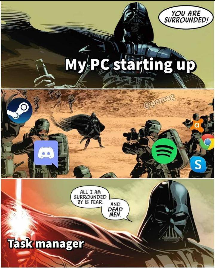 meme tentang Task Manager 
