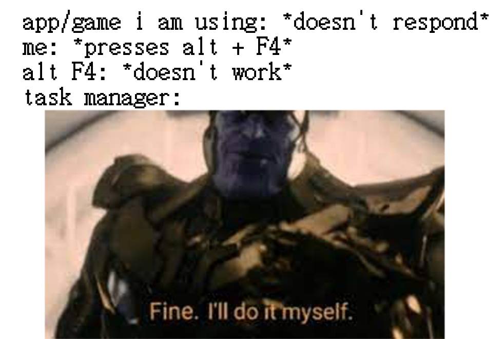 meme tentang Task Manager 