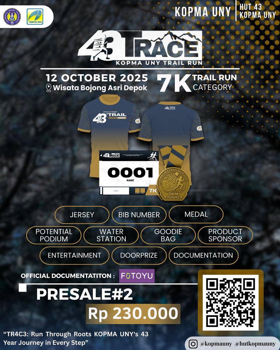 Trace Kopma UNY Trail Run 2025 (instagram.com/hutkopmauny)  