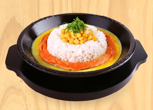 salmon pepper rice di Pepper Lunch (pepperlunch.id)