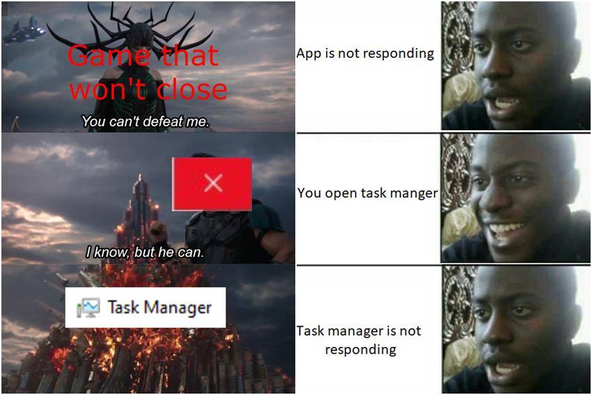 meme tentang Task Manager 