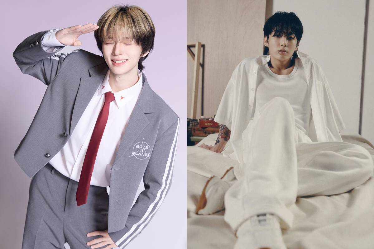 potret Peng Jinyu Boys II Planet dan Jungkook