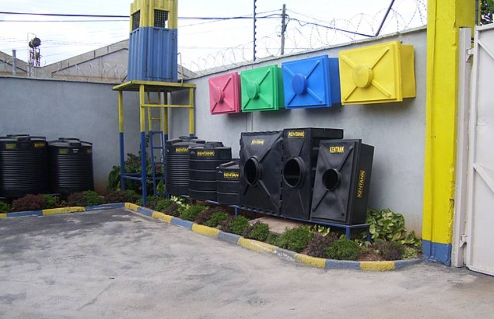 potret penampungan air hujan 