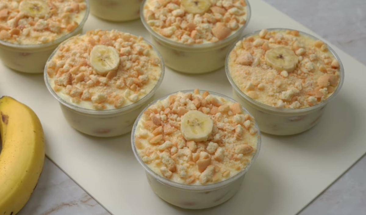 ilustrasi banana pudding ala magnolia bakery