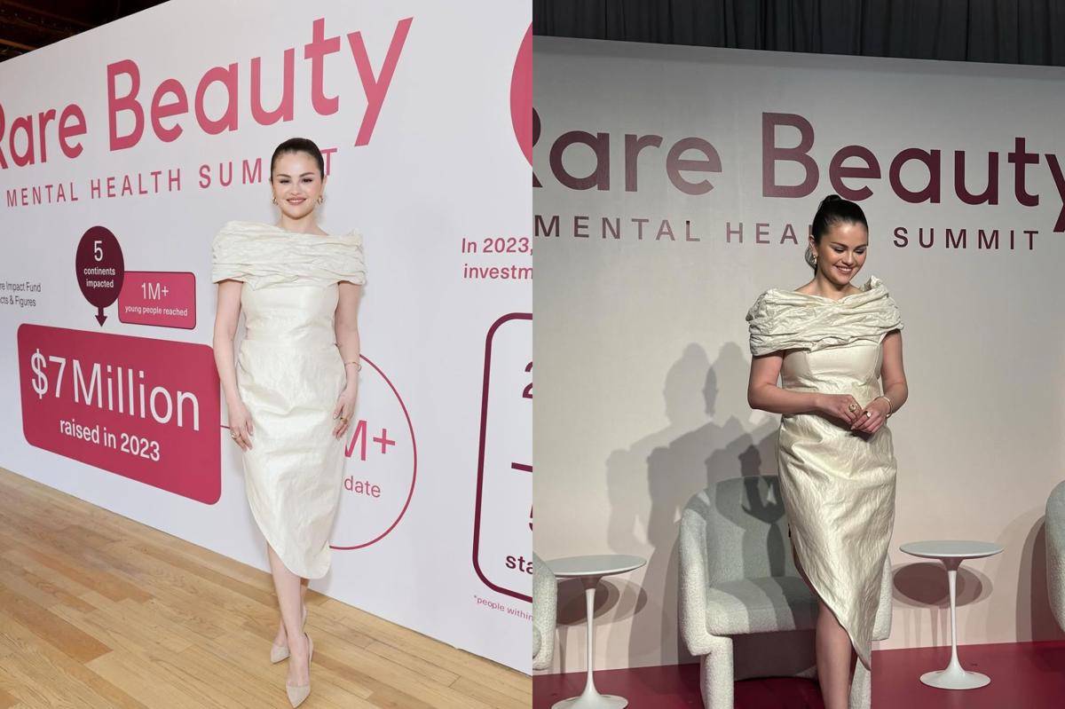 Selena Gomez dalam acara Rare Beauty Mental Health Summit 2024 (instagram.com/selenagomez)