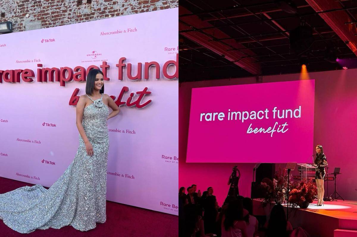 Selena Gomez dalam acara Rare Impact Fund Benefit pada tahun 2023 (instagram.com/selenagomez)