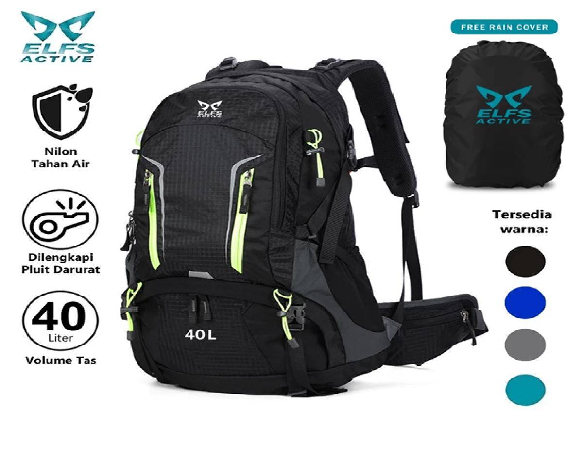ELFS Active Tas Ransel Gunung Carrier Backsupport ｜ 3158 (shopee.co.id/ELFS Active Official Shop)
