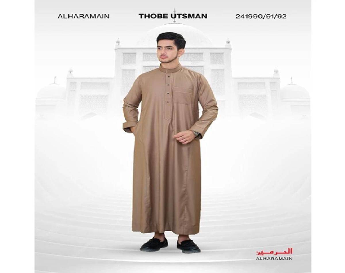 Al Haramain Series Semi Wol Thobe Utsman Jubah (shopee.co.id/Cahayastore666)
