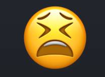 Emoji wajah lelah