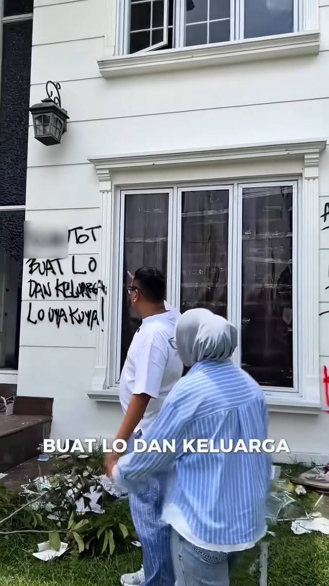 kondisi rumah Uya Kuya usai dijarah