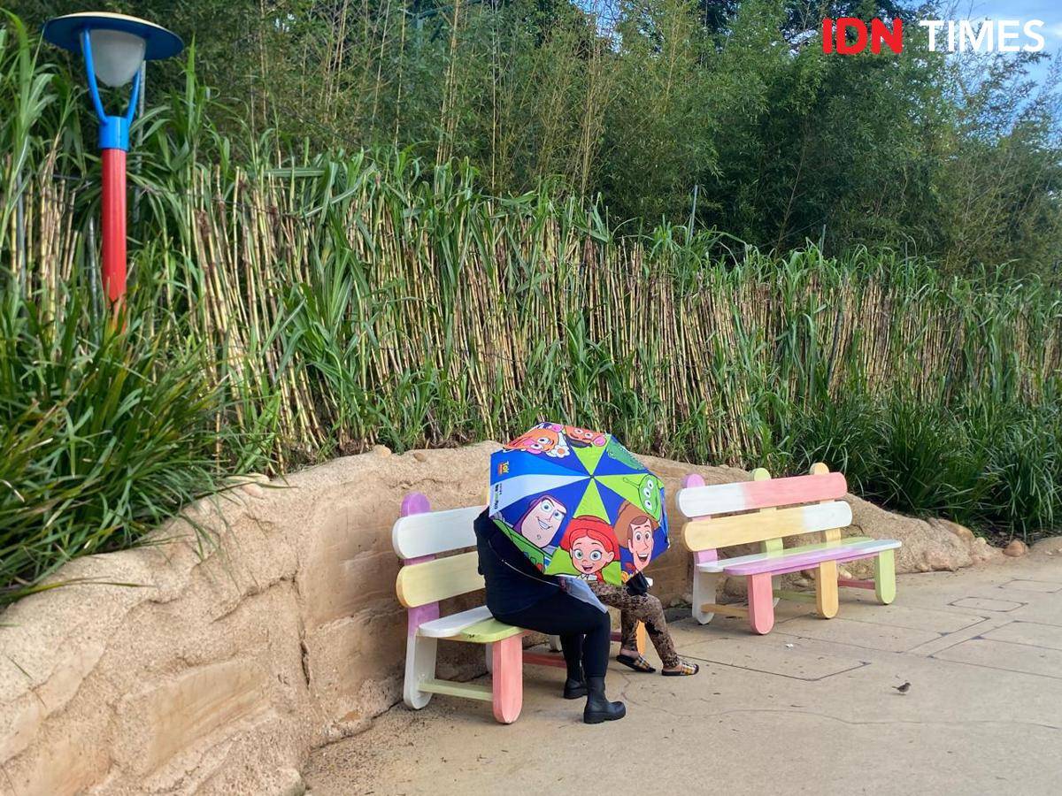 Potret turis di Hong Kong Disneyland