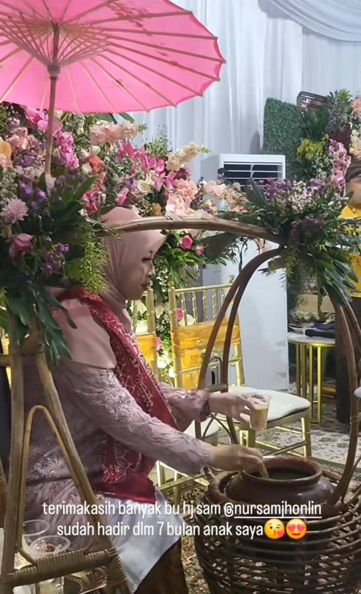 Adiba Khanza di acara 7 bulanan (instagram com/_ummi_pipik_)