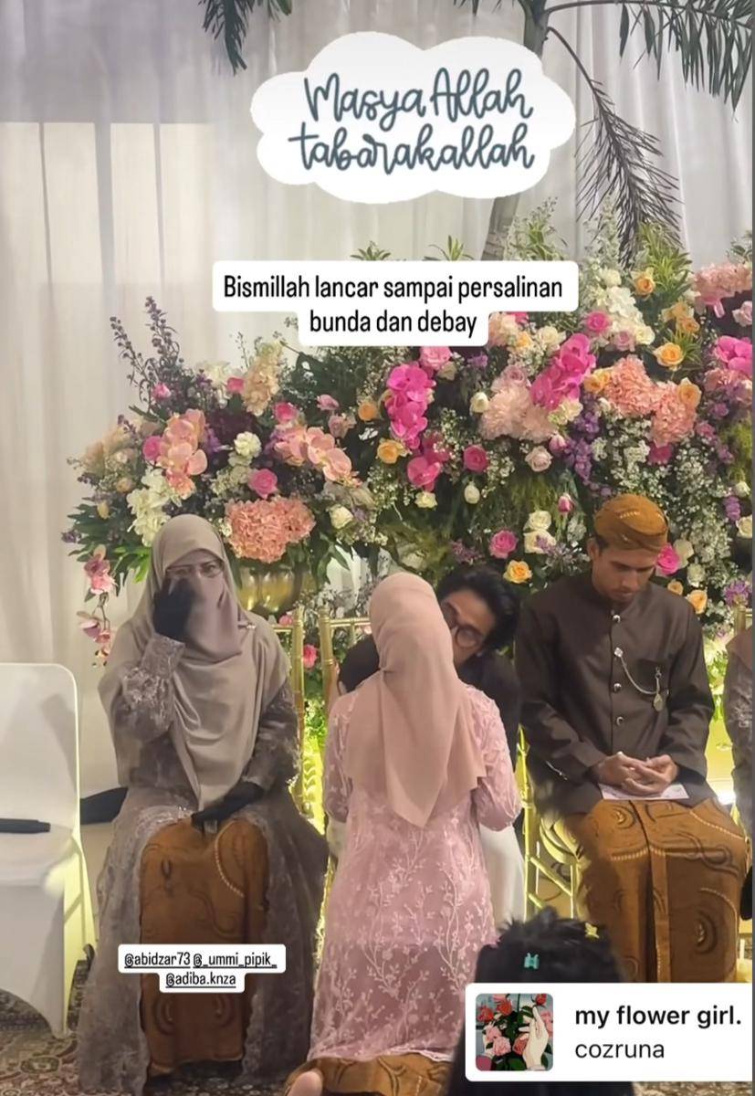 Adiba Khanza di acara 7 bulanan (instagram com/_ummi_pipik_)