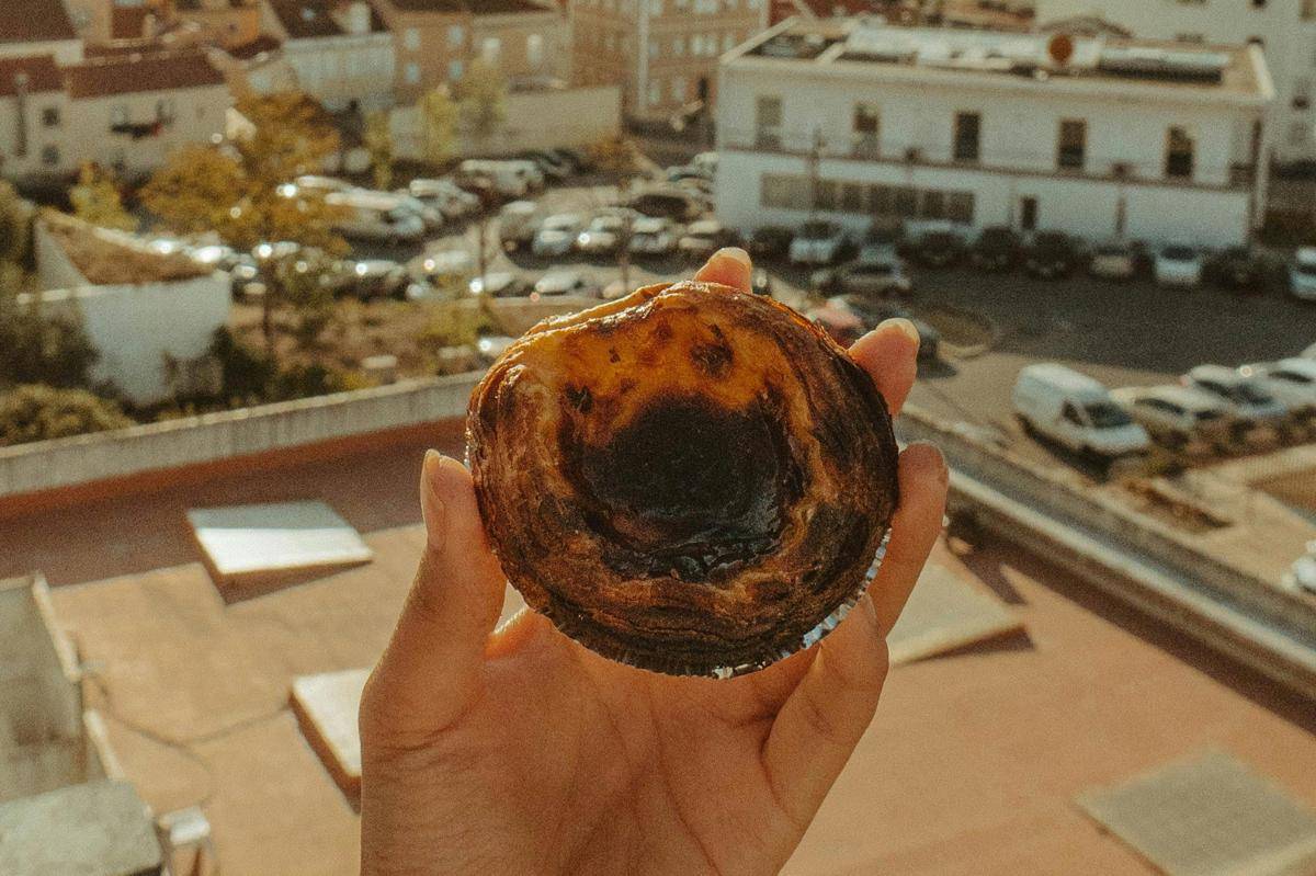Potret chocolate egg tart