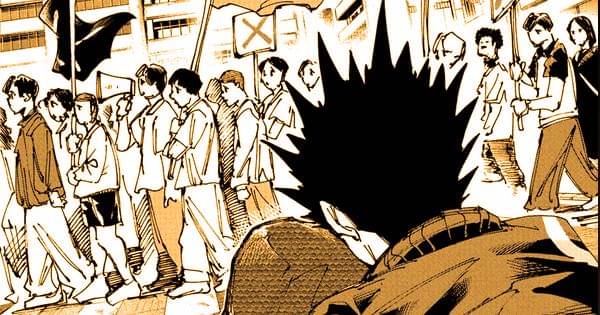 Unjuk rasa pendukung Slur - Sakamoto Days