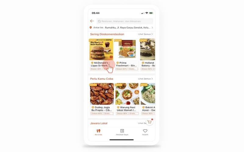 cara pesan makanan di ShopeeFood 