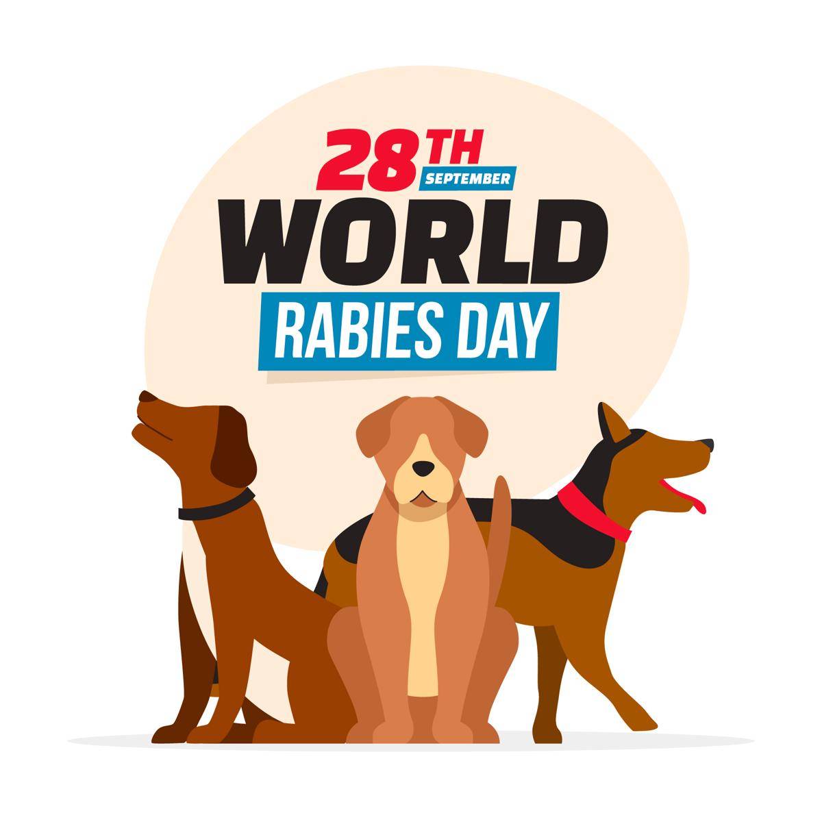 ilustrasi poster hari rabies sedunia (freepik.com/Freepik)
