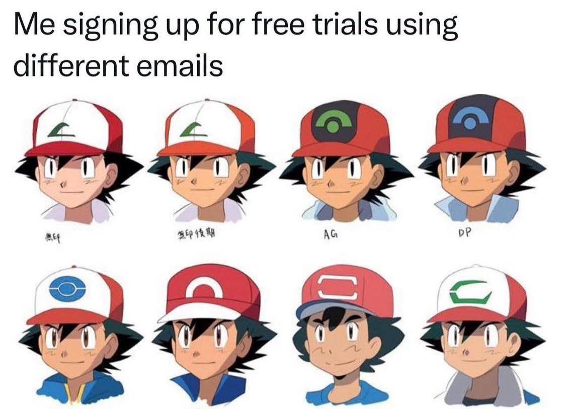 meme anime tentang akun uji coba gratis 