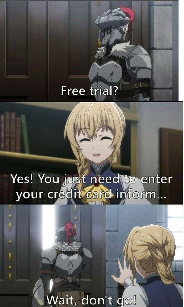 meme anime tentang akun uji coba gratis 