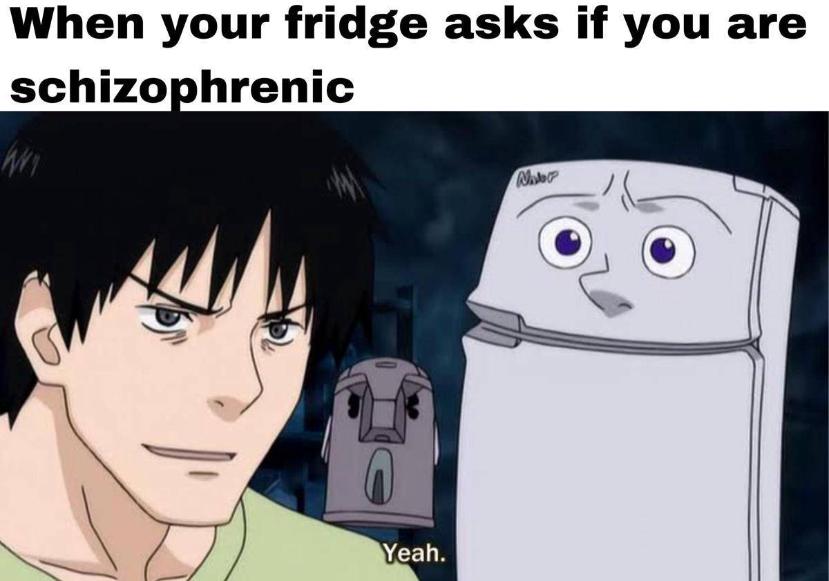 meme anime tentang kulkas