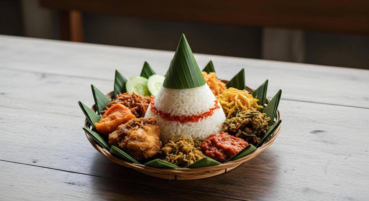 ilustrasi nasi tumpeng (vecteezy.com/Juli Wirantono)