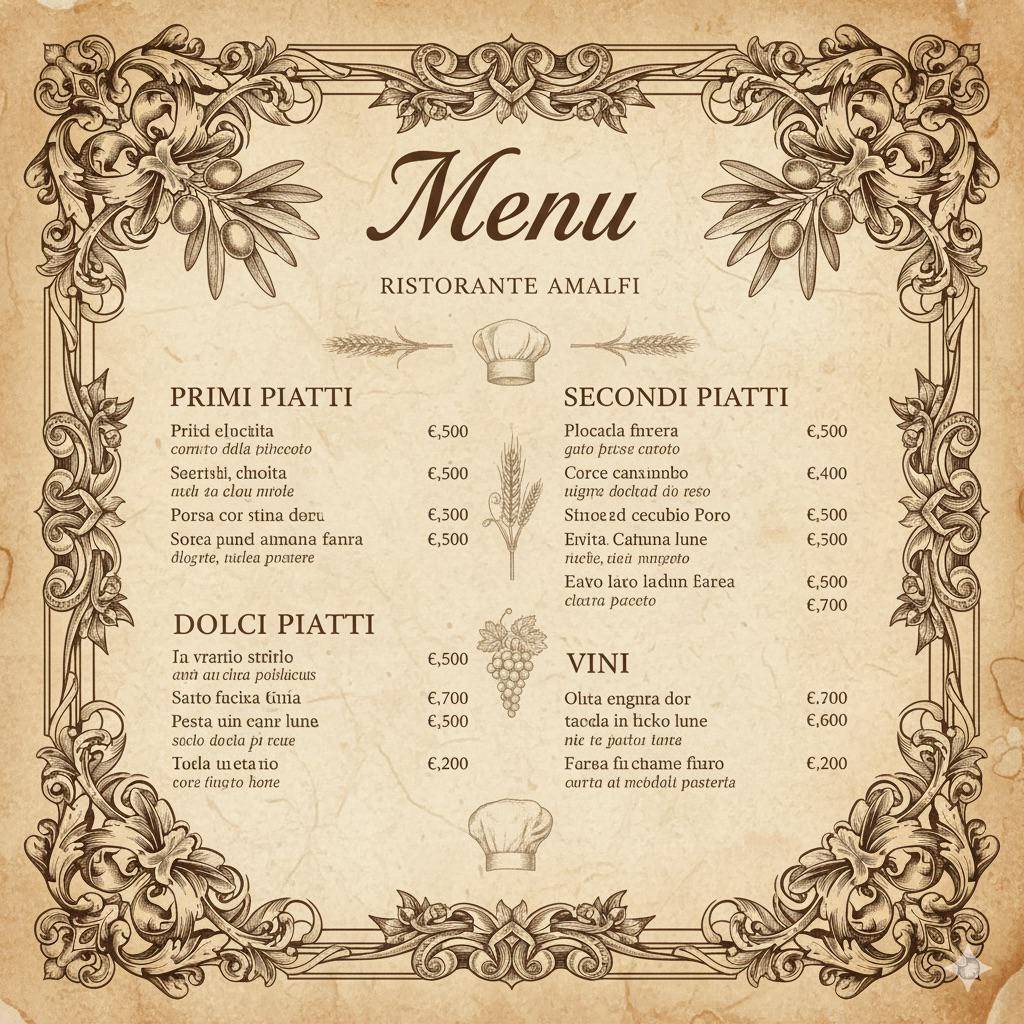 ilustrasi menu makanan buatan Gemini