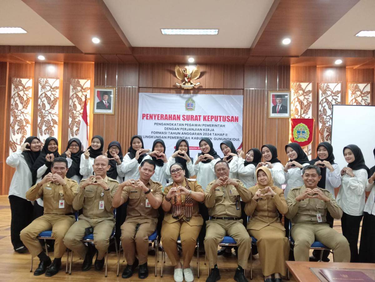 26 PPPK Kabupaten Gunungkidul terima SK pengangkatan. (Dok. Diskominfo Gunungkidul)