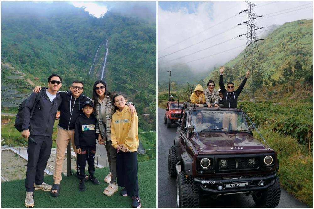 Keluarga Ashanty Liburan ke Dieng