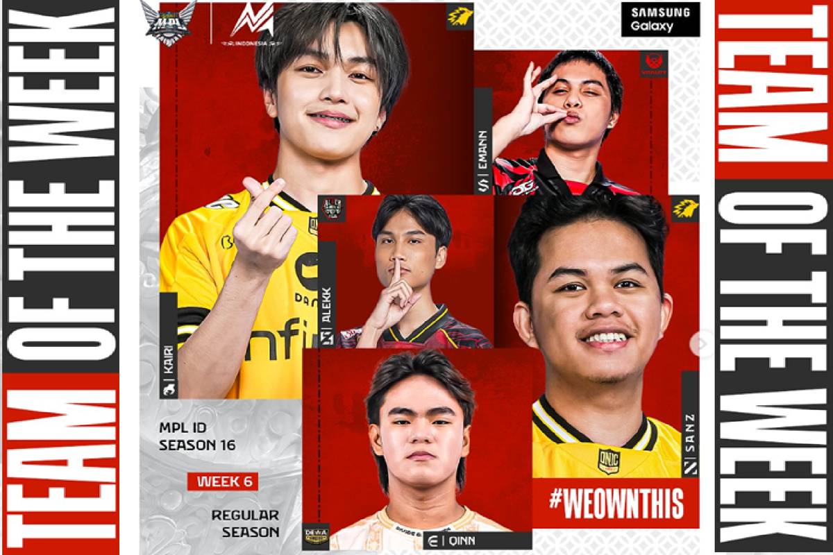 Team of The Week Minggu ke-6 Regular Season MPL ID S16 