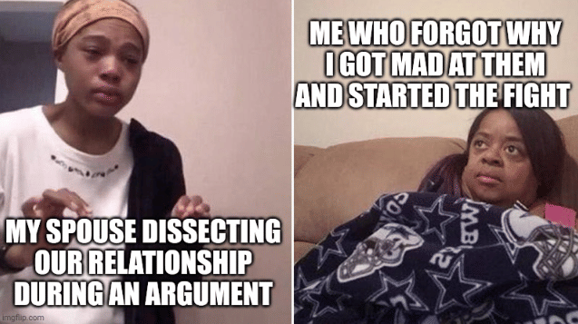 meme momen pasangan berantem