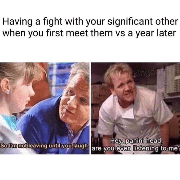 meme momen pasangan berantem