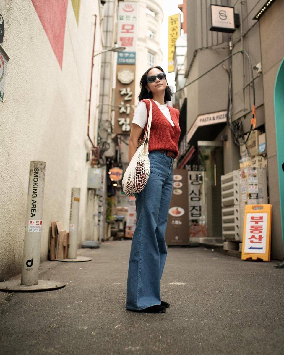 inspirasi OOTD kasual ala pemain film Rest Area (instagram.com/lutesha)