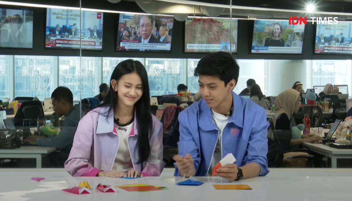 El Putra dan Leya Princy di program ORINTERVIEW pada Rabu (24/9/2025) (IDN Times/Elizabeth Chiquita)