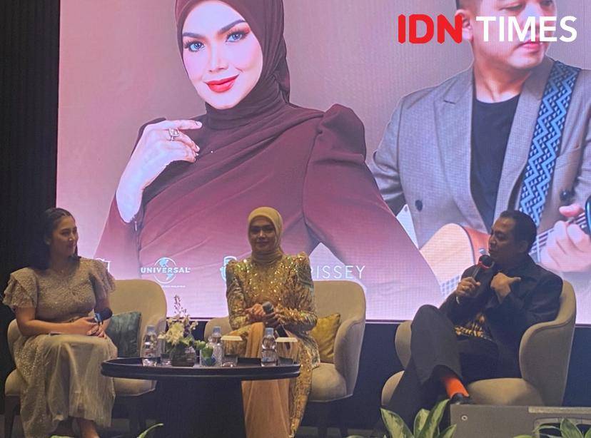 potret Siti Nurhaliza dan Ade Govinda di Morrissey Hotel, Jakarta, Selasa (30/9/2025)