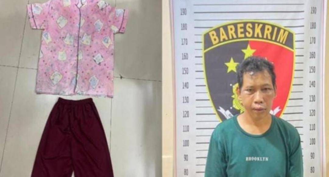 Pelaku pemerkosaan terhadap anak di bawah umur di Muba saat ditangkap Polres Muba. (Dok. Reskrim Polres Muba)