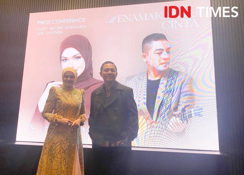 potret Siti Nurhaliza dan Ade Govinda di Morrissey Hotel, Jakarta, Selasa (30/9/2025) (dok. IDN Times/Rani Asnurida)