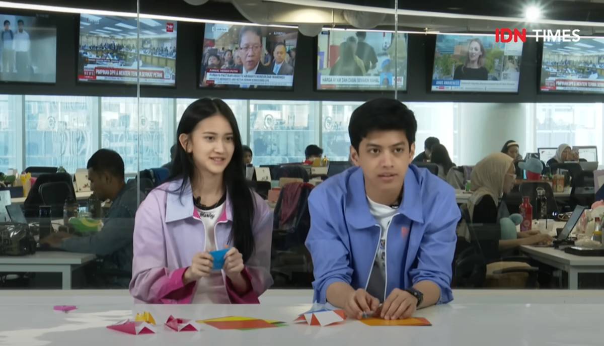 El Putra dan Leya Princy di program ORINTERVIEW pada Rabu (24/9/2025) (IDN Times/Elizabeth Chiquita)