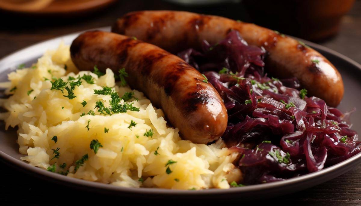 ilustrasi bangers and mash (vecteezy.com/Gerardo Giuseppe)